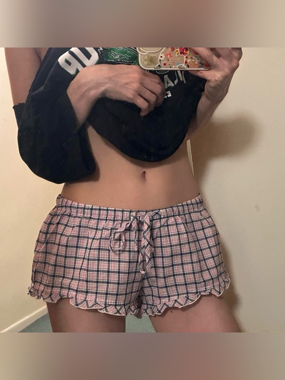 Brandy Melville Plaid Poppy Shorts